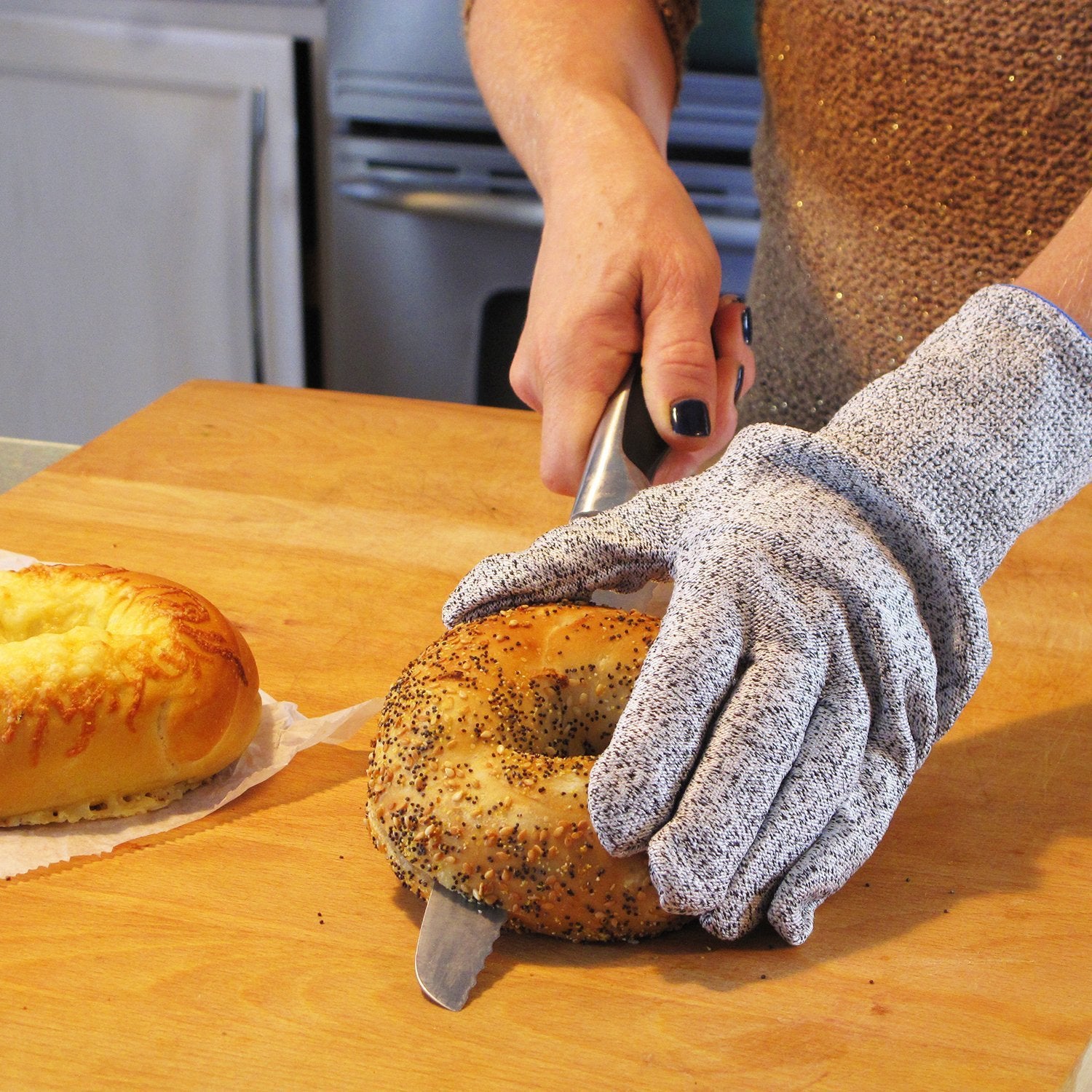 り傷防止手袋 1ペア｜肉切り・魚処理に最適なキッチン用保護グローブ