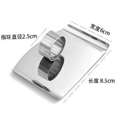 ステンレス製フィンガーガード ｜切傷防止・サイズ調節可能・キッチン用安全プロテクター