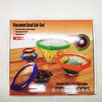 エラスティック食品カバー｜再利用できる密閉フタ・ボウル＆鍋用シリコンリッド 5枚セット