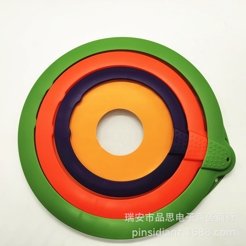 エラスティック食品カバー｜再利用できる密閉フタ・ボウル＆鍋用シリコンリッド 5枚セット