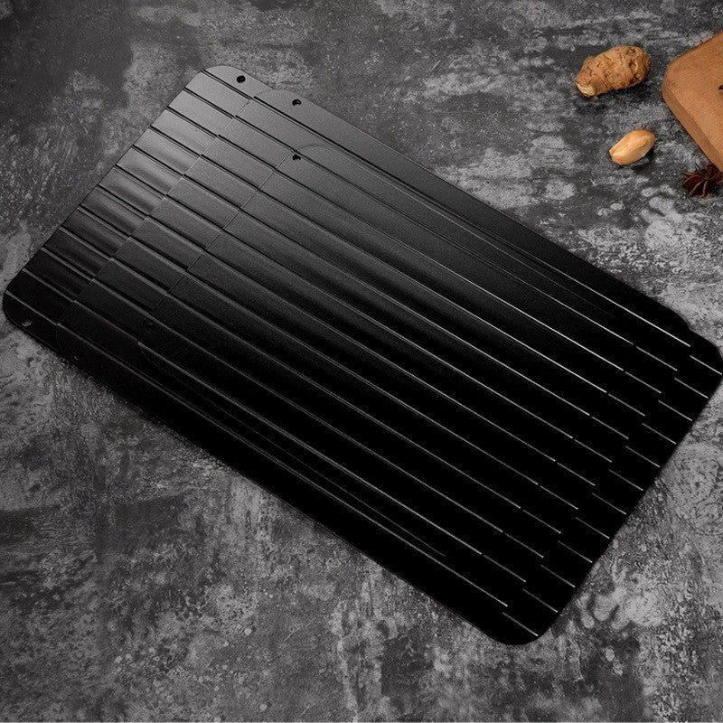 忘れても安心！超高速解凍プレート｜自然解凍より圧倒的に早いエコ＆安全な解凍板