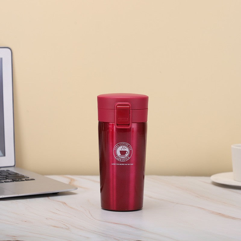 ステンレス保温マグ｜シンプルデザイン携帯コーヒーカップ