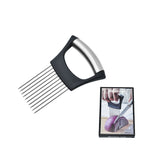 ステンレス製オニオンカッター｜スライス補助・固定ホルダー付き多機能キッチンチョッパー